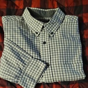 Men's Gray Checkered Shirt